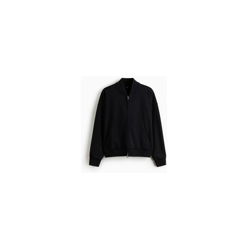H&M - Bavlněný bomber - Černá