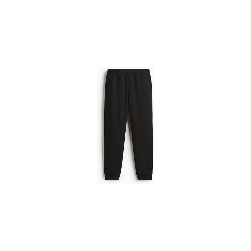 H&M - Teplákové kalhotys interlockem Regular Fit - Černá