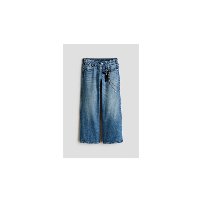 H&M - Baggy Fit Bootcut Leg Jeans - Denim Blue