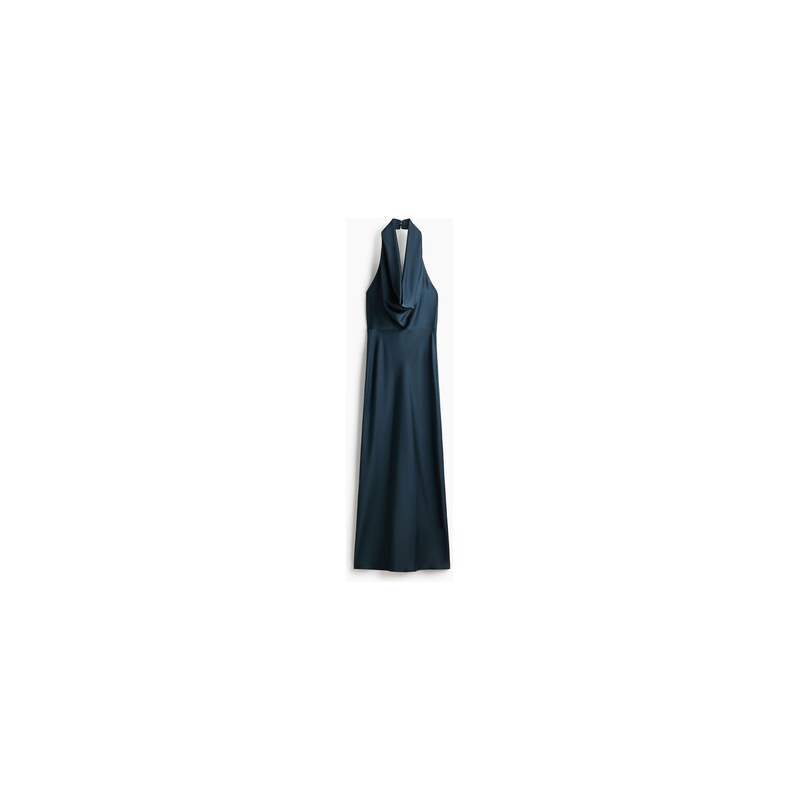 H&M - Šatys vodopádovým výstřihem - Tmavomodrá