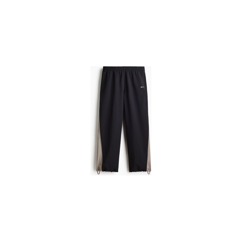 H&M - Nylonové sportovní kalhoty Loose Fit - Černá/Sport 92