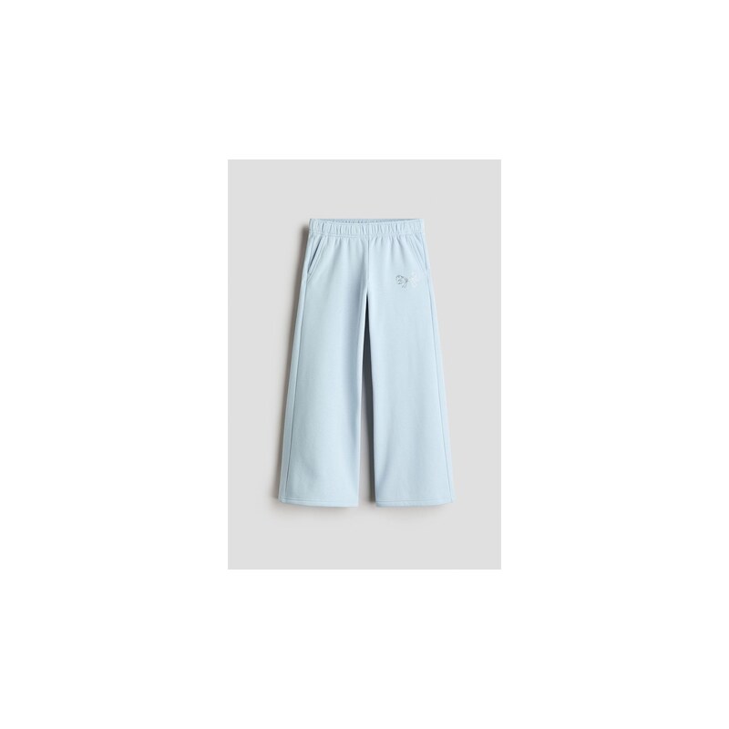 H&M - Kalhoty joggers rovnými nohavicemi - Bleděmodrá/Mašle