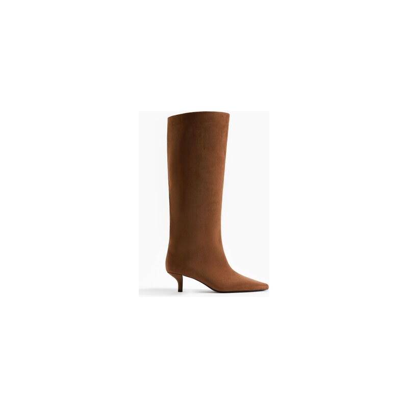 H&M - Kozačky ke kolenům - Hnědá