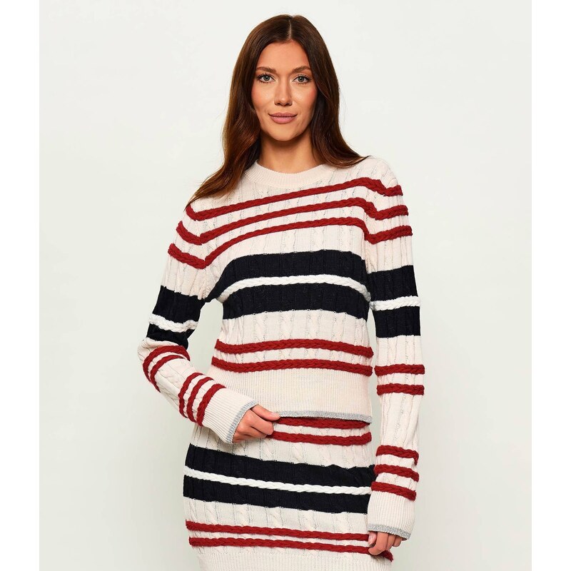 Gaëlle Paris Svetr | regular fit | s příměsí vlny