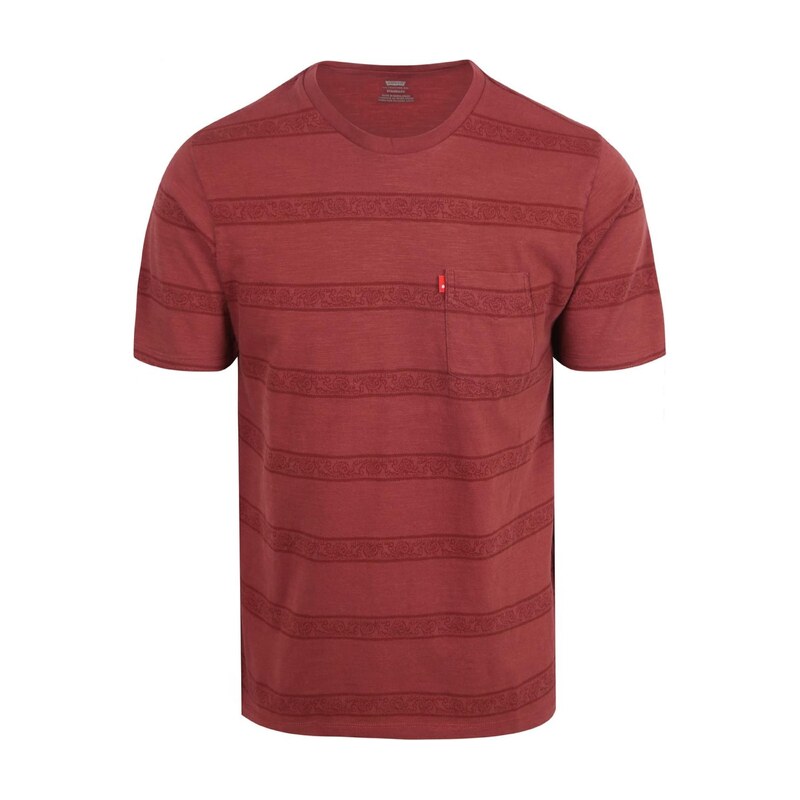 LEVIS  Tričko Classic rezavě červená