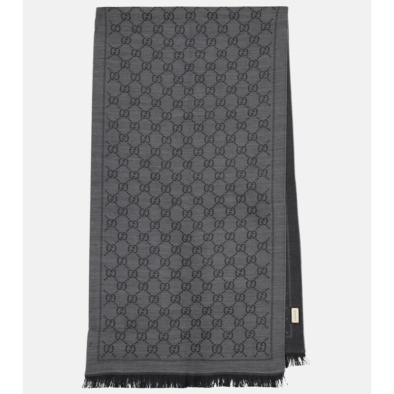 Gucci GG wool jacquard scarf