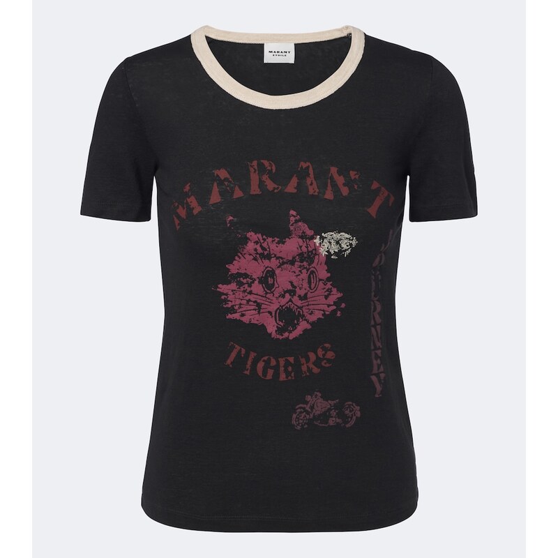 Marant Etoile Kiliann printed linen T-shirt