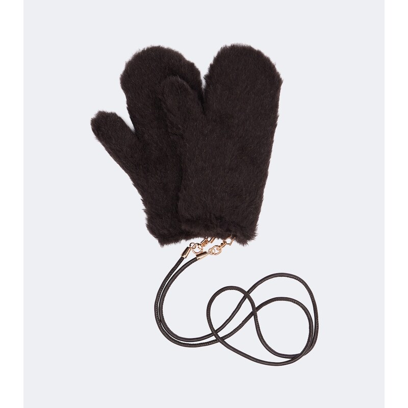 Max Mara Alpaca, wool, and silk mittens