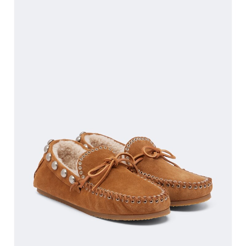 Isabel Marant Fitza shearling-lined suede loafers