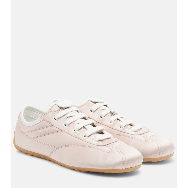 Dámské McQueen Boxe satin tenisky v barvě Sheel Pink