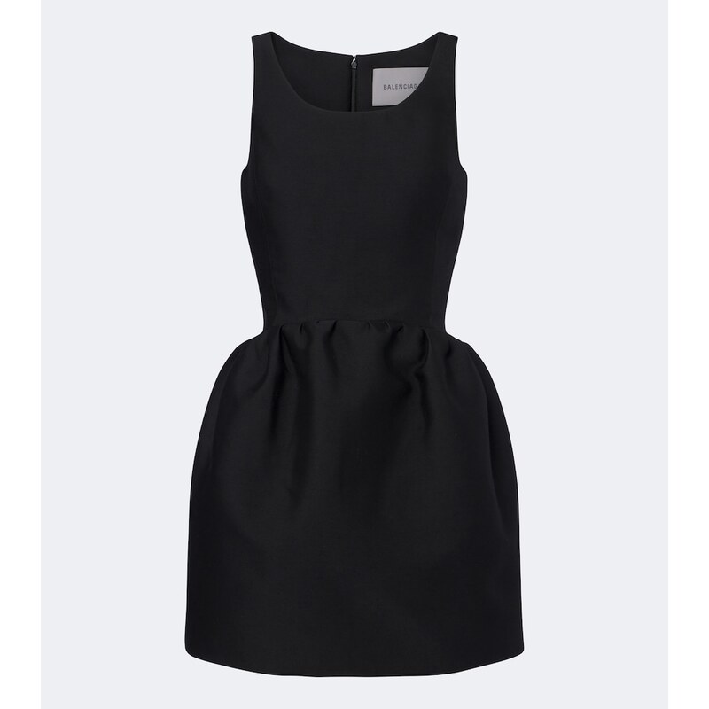 Balenciaga Wool and silk-blend minidress