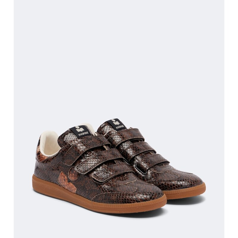 Isabel Marant Beth snake-effect leather sneakers
