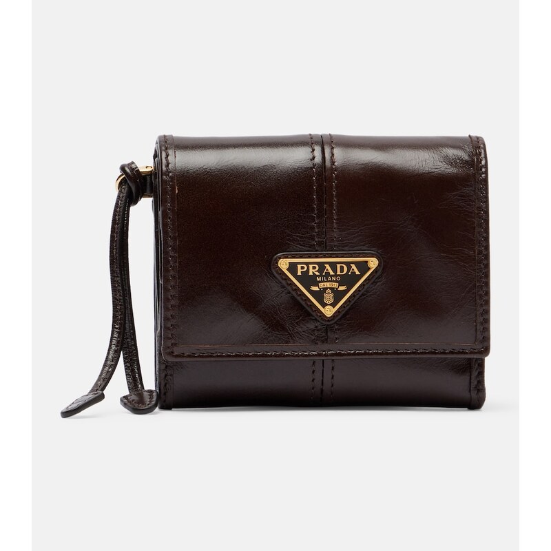 Prada Logo kůže peněženka v barvě James Brown