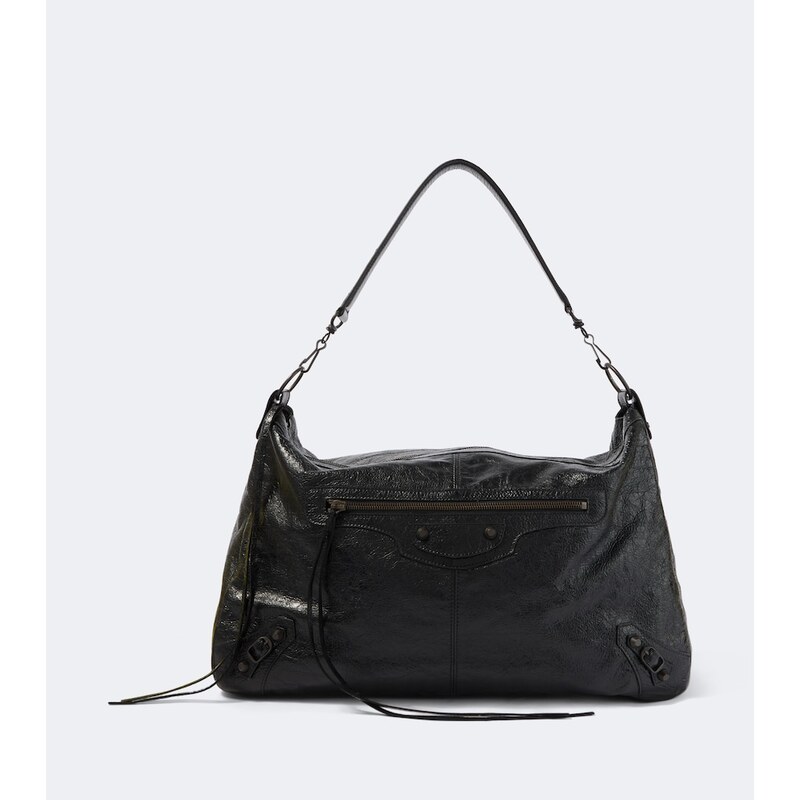 Balenciaga Le City Moto leather shoulder bag