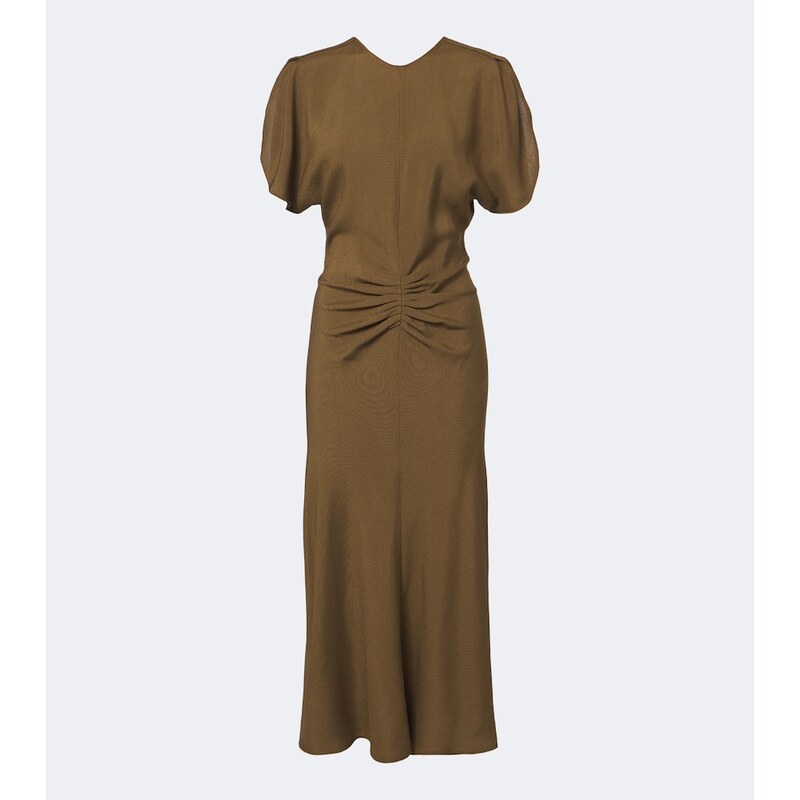Victoria Beckham Bela ruched midi dress