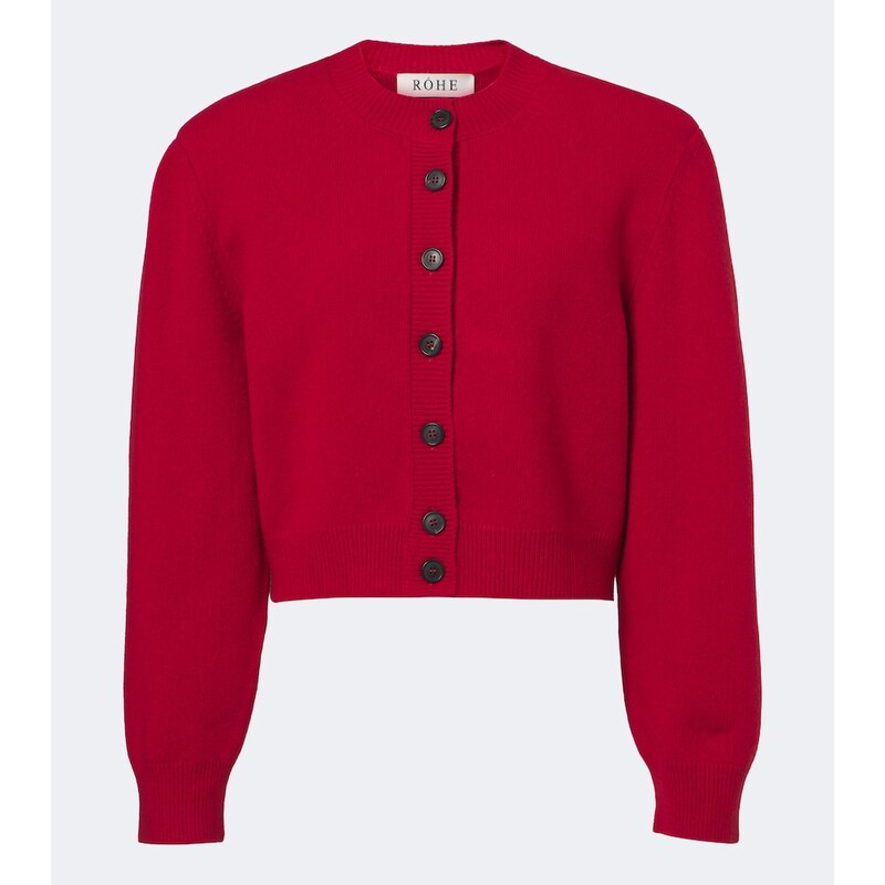 Róhe Cropped wool cardigan