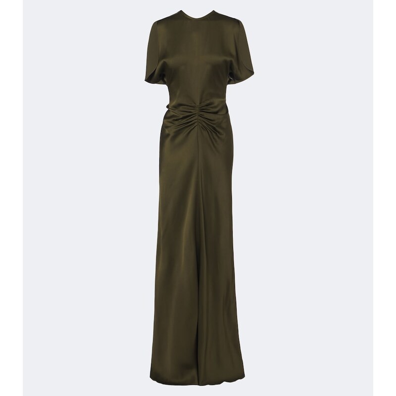 Victoria Beckham Isabella ruched satin gown
