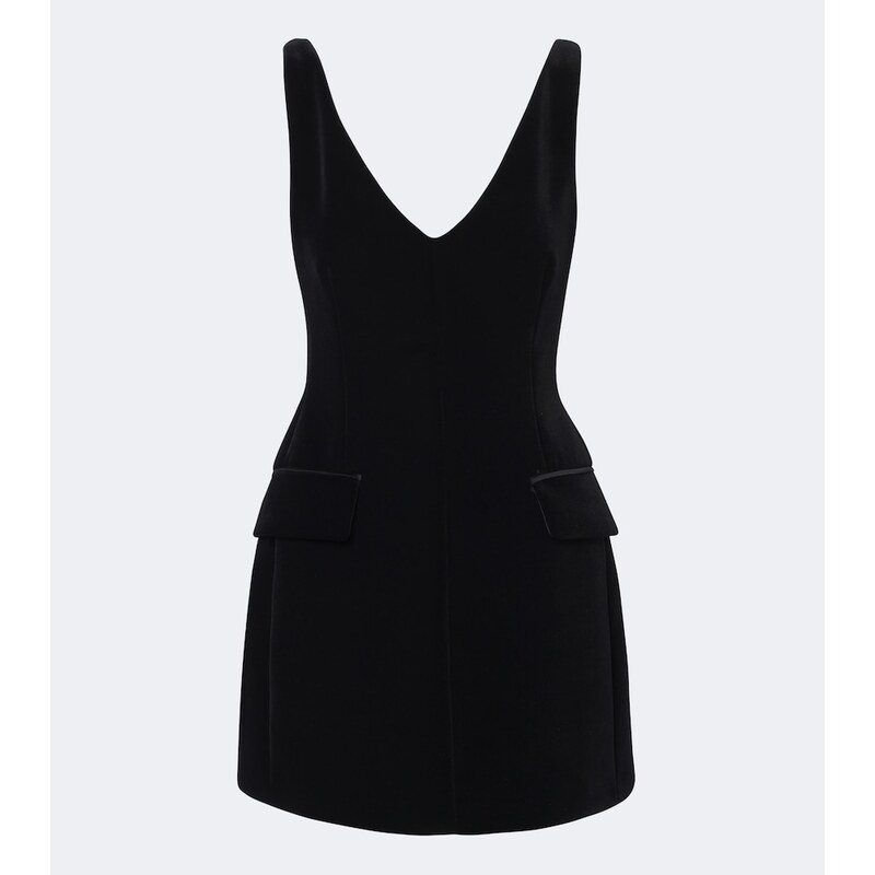 Sportmax Sleeveless velvet minidress
