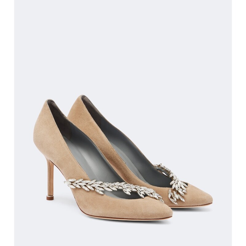 Balenciaga x Manolo Blahnik suede pumps