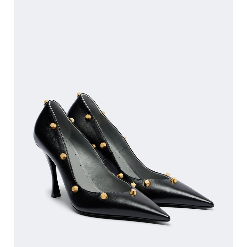 Balenciaga Midnight City studded leather pumps