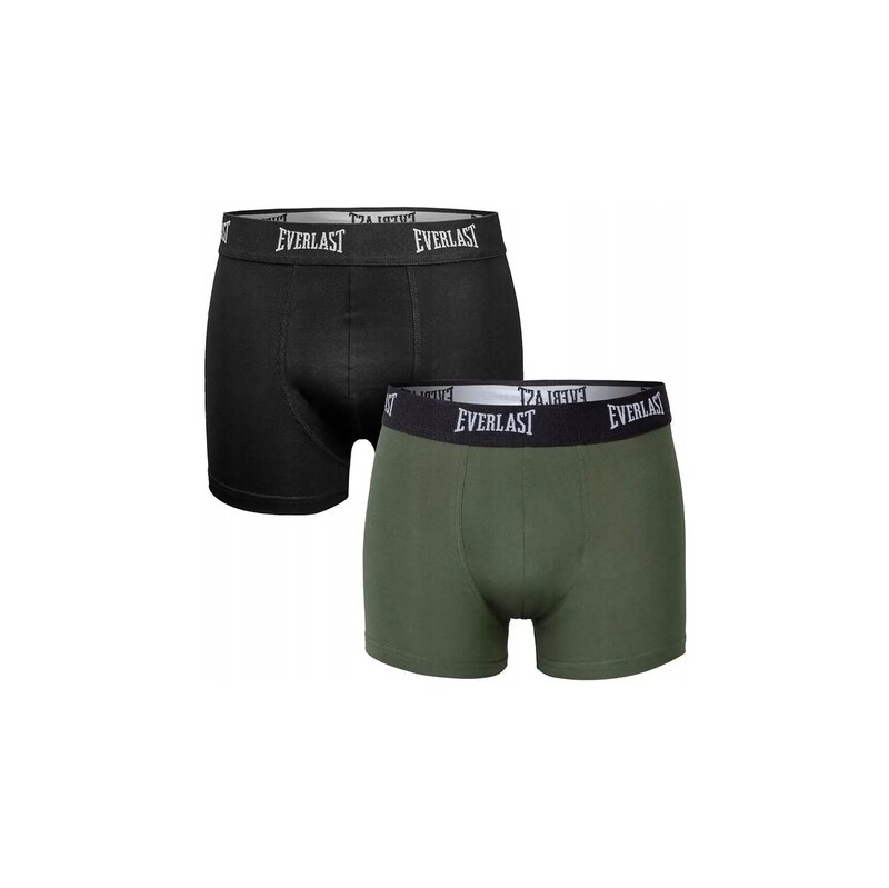 EVERLAST Pánské boxerky 2PACK (BM002-black/khaki)