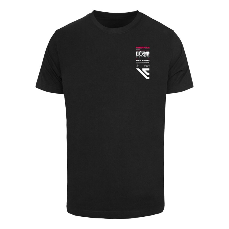 Merchcode Tričko pink / černá / bílá
