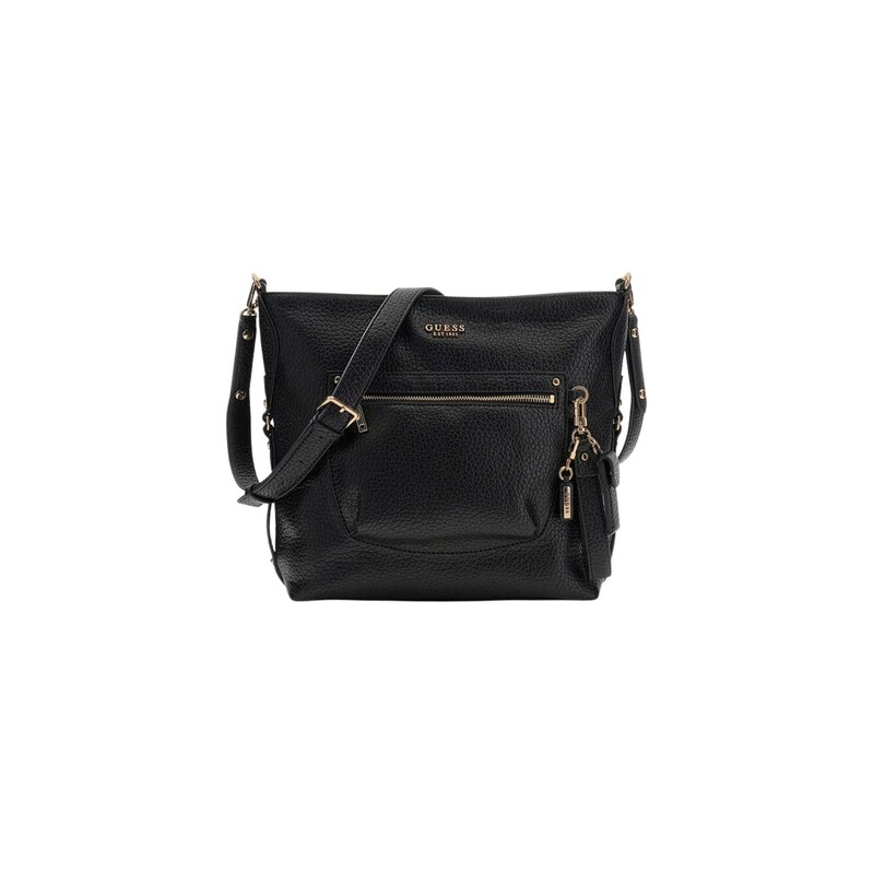 GUESS Kabelka Guess Sacs à main Silvye Bucket Black černá