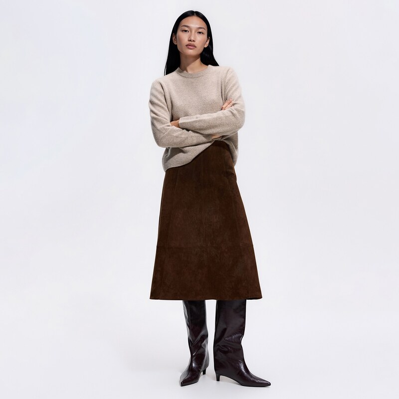 Reserved - LADIES` SKIRT - hnědá