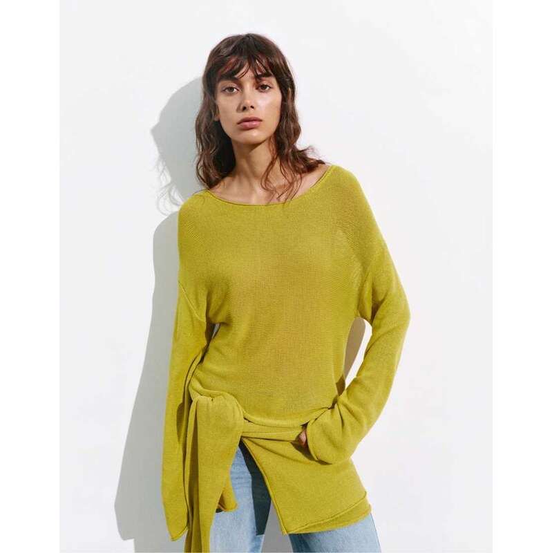 Pull&Bear Rustic jumper in apple green