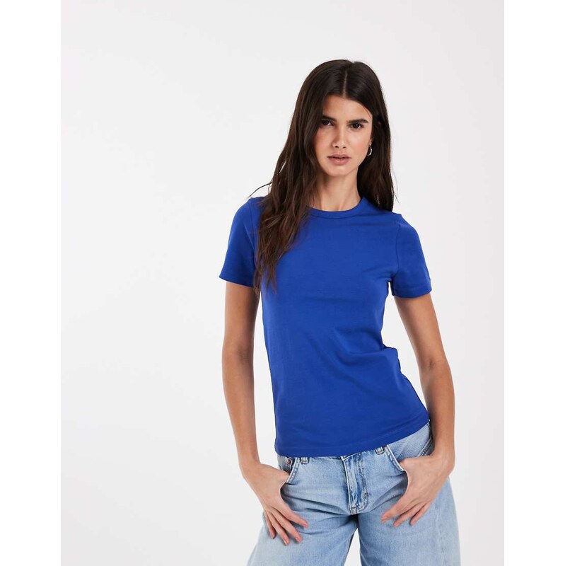 JJXX fitted tee in cobalt blue-Navy