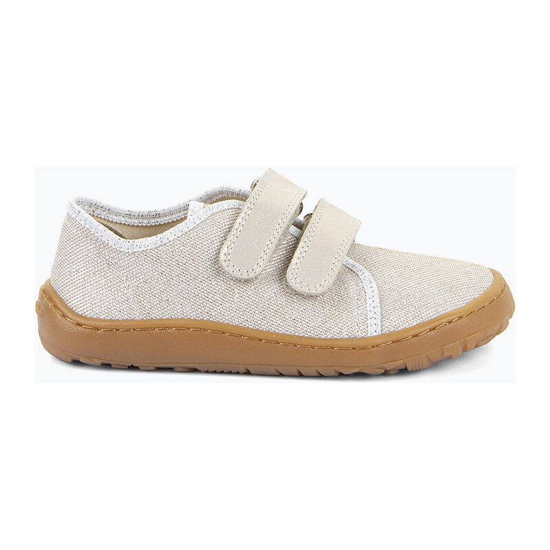 Dětské barefoot boty Froddo Canvas gold shine
