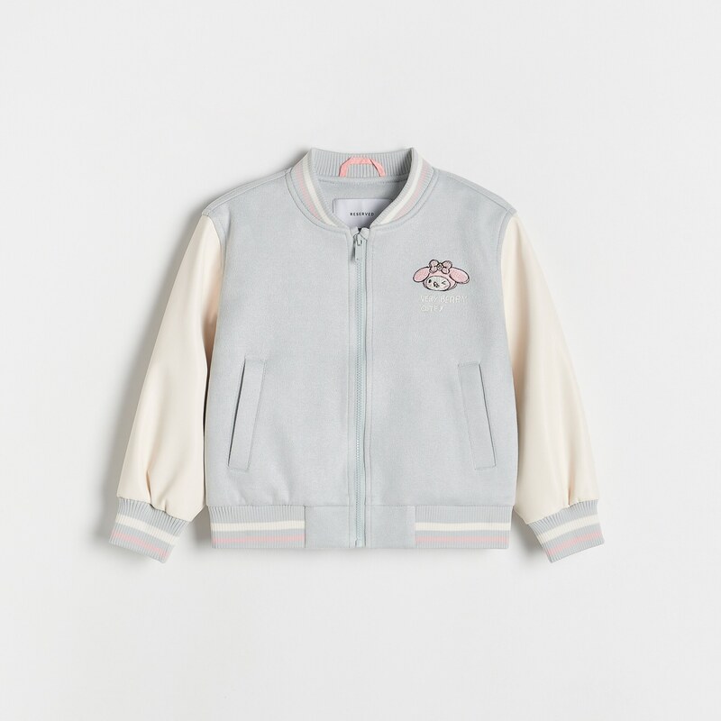 Reserved - My Melody bomber bunda - světle šedá
