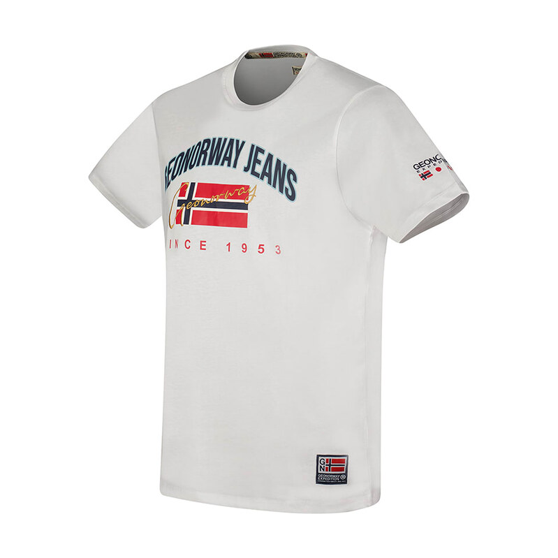 Tričko Geographical Norway Weiß 2814518