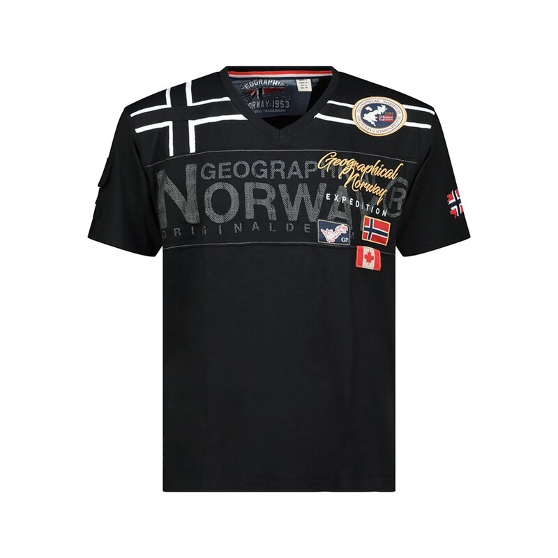 Tričko Geographical Norway Schwarz 7639093