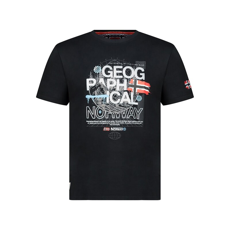 Tričko Geographical Norway Schwarz 8441007
