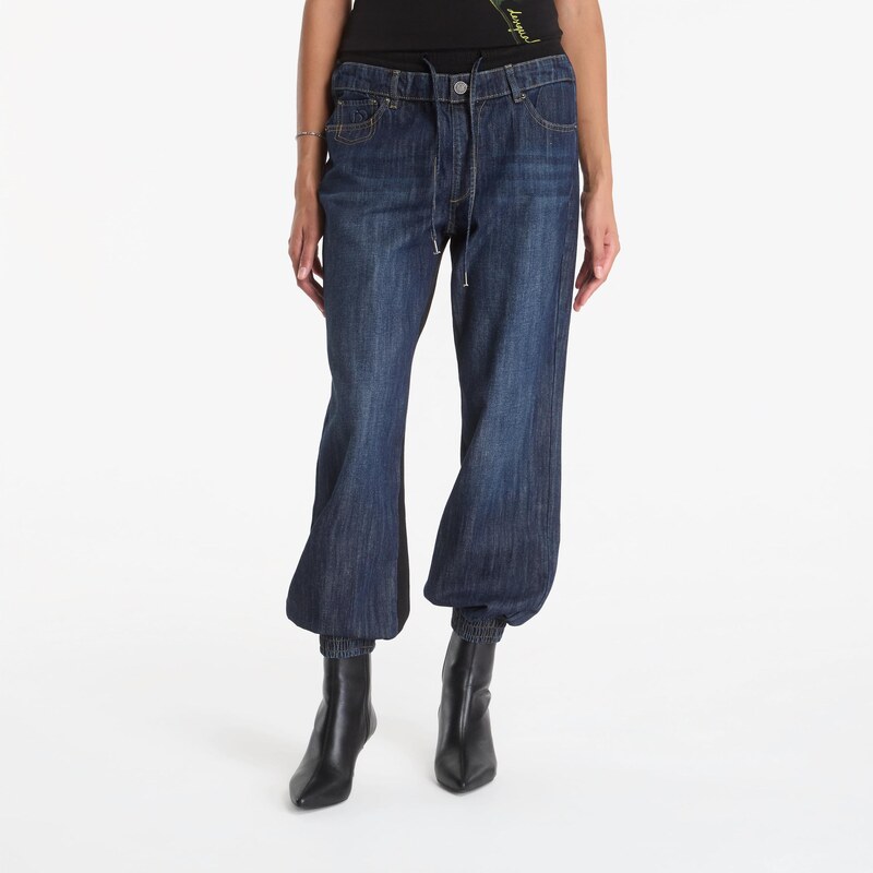 Džíny Desigual Ibrid Denim Trousers Blue M