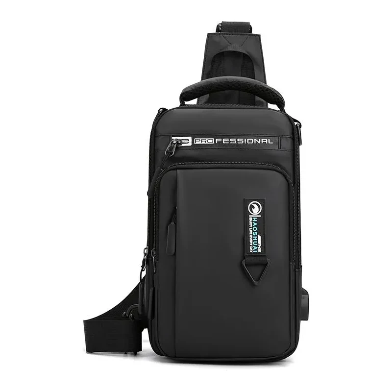 Weixier Profesional batoh přes rameno s USB HAOS Černý 6L