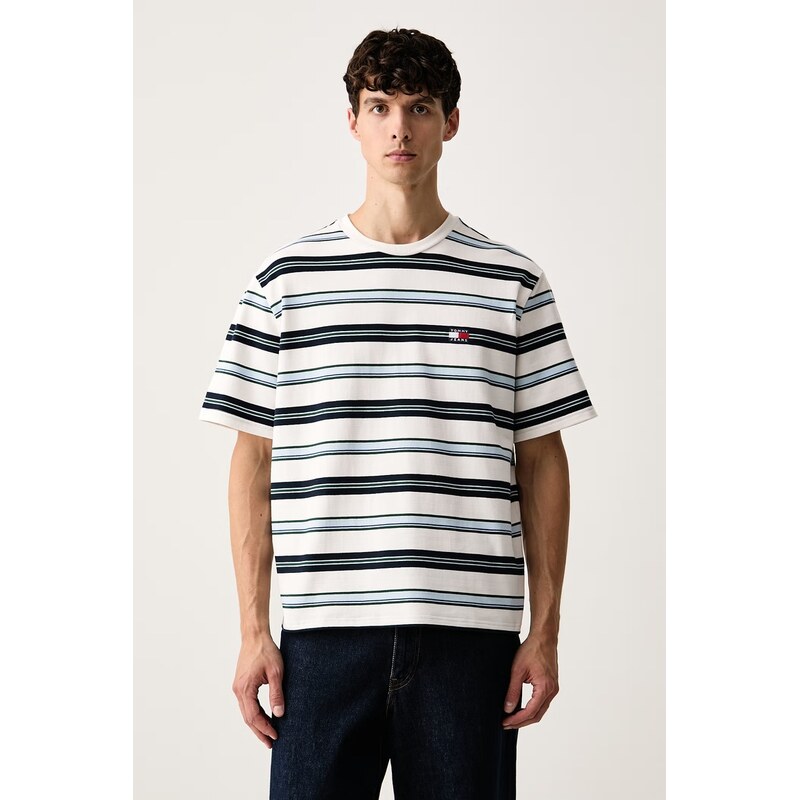 Tommy Jeans tričko pánské bavlněné s elastanem