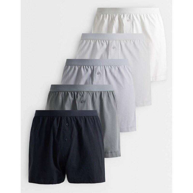 ASOS DESIGN 5 pack boxers in multi