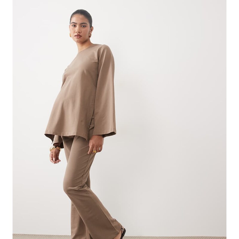 Mama.licious Mamalicious Maternity flared sweat trouser co-ord