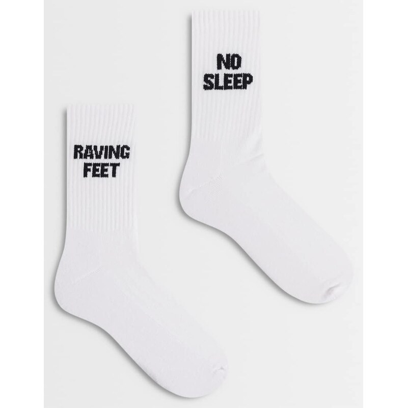 ASOS DESIGN 2 pack Ibiza socks in multi