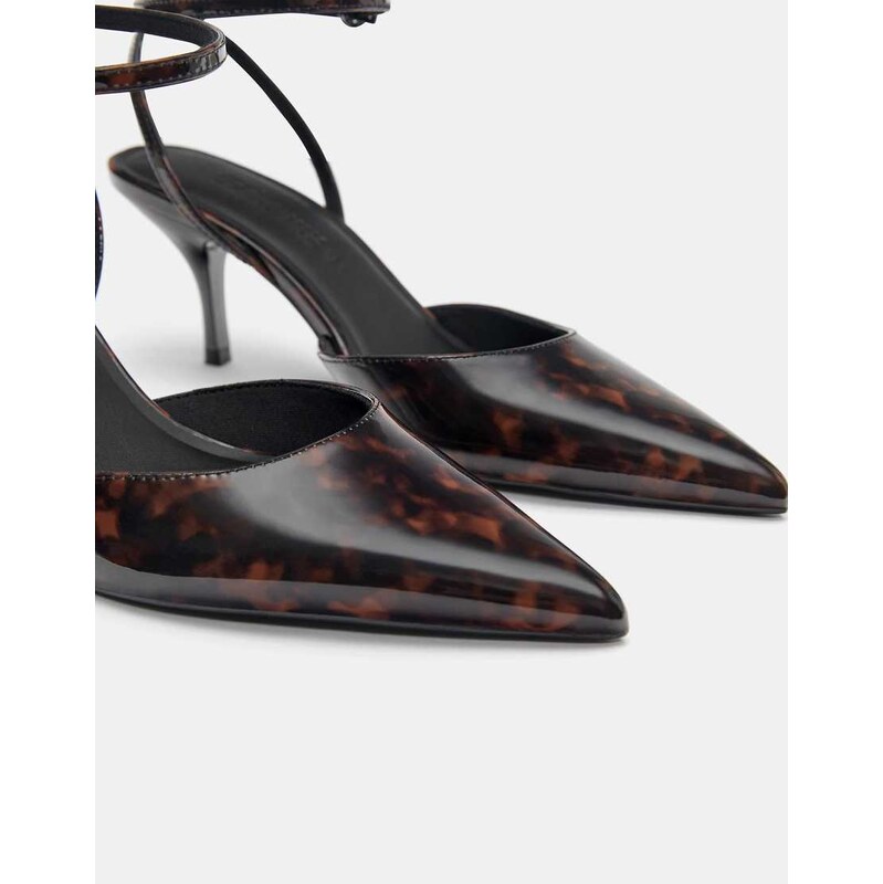 Pull&Bear Slingback high heels in brown