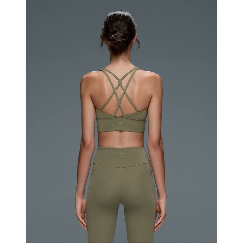 OYSHO Medium-support comfortlux sports bra with cups in green