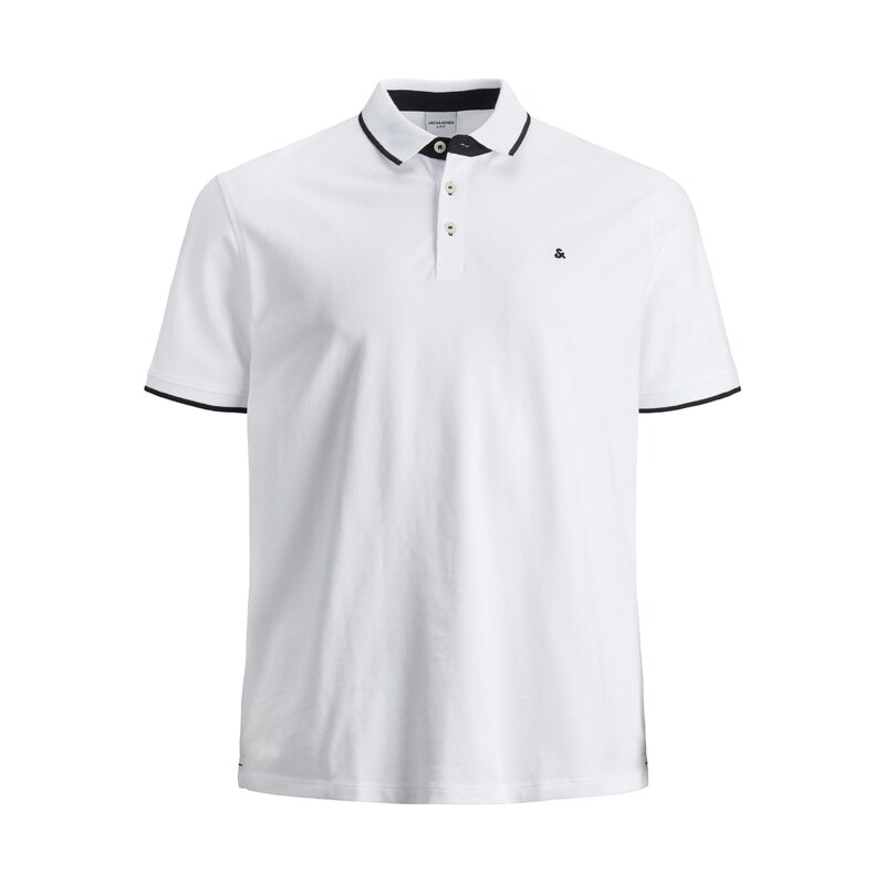 Jack & Jones Plus Tričko JJEPaulos černá / bílá