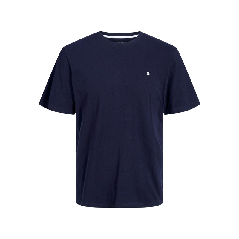 Jack & Jones Plus Tričko Paulos marine modrá / bílá