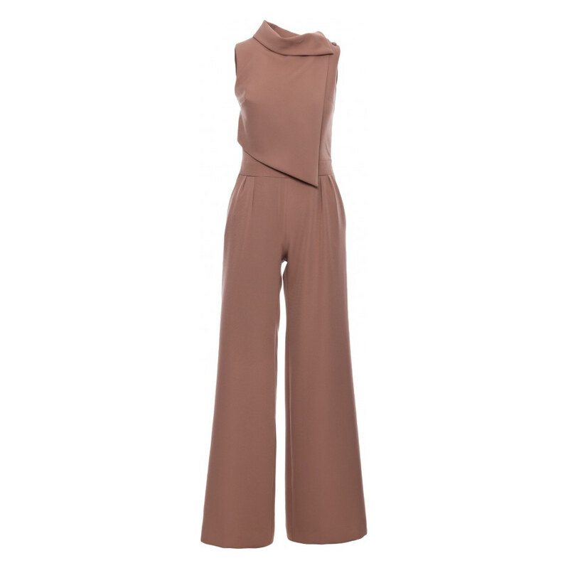 Kombinéza bez rukávů s dílem – mocca model 22313088 - Moe
