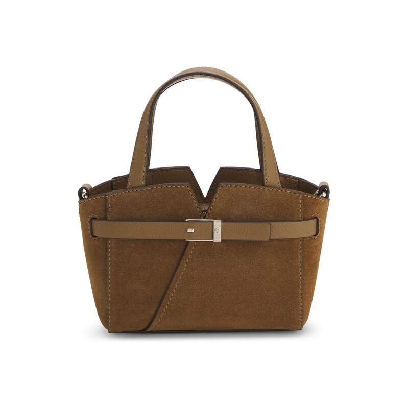 BOSS Revers mini tote bag in suede