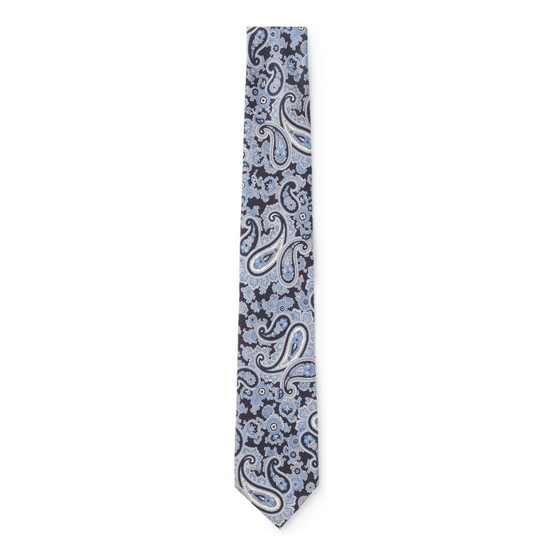 BOSS Pure-silk tie with paisley print