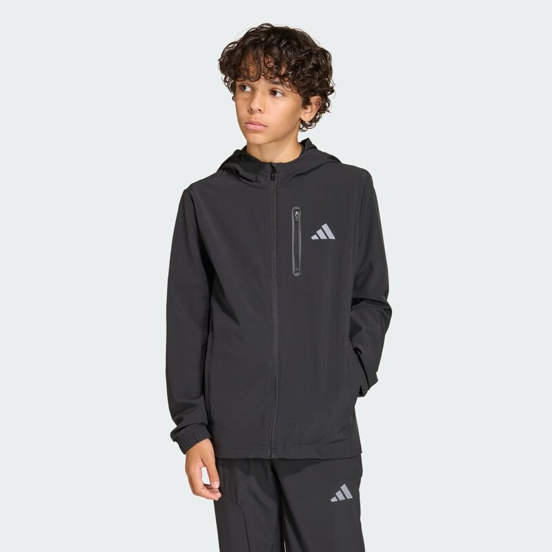 BUNDA ADIDAS BOYS HOODED TECH WOVEN
