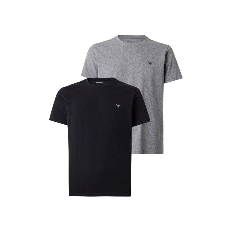 Emporio Armani Tričko šedá / černá